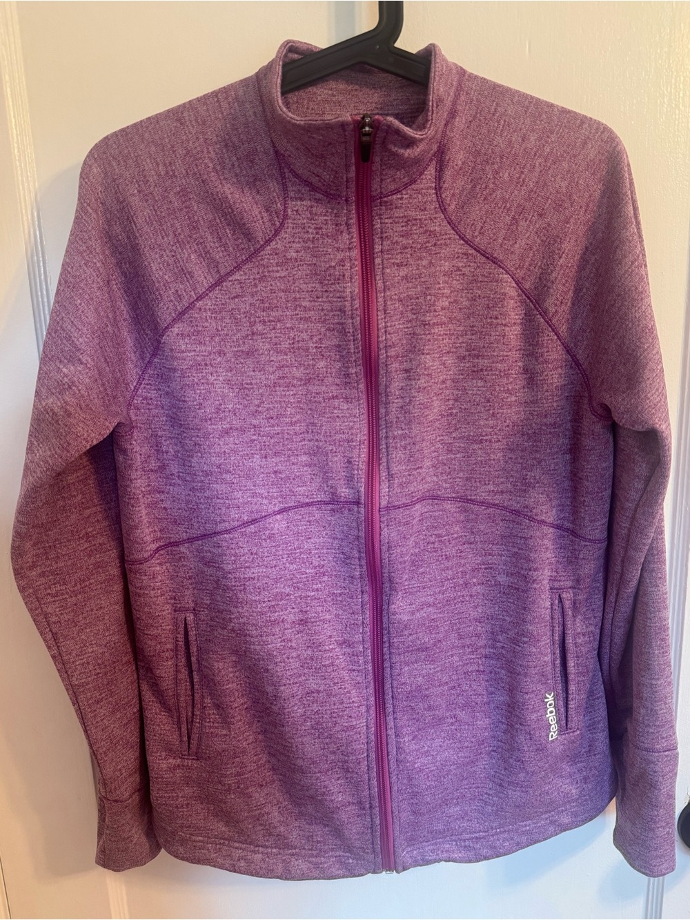 Reebok Purple Zip-Up Size Medium